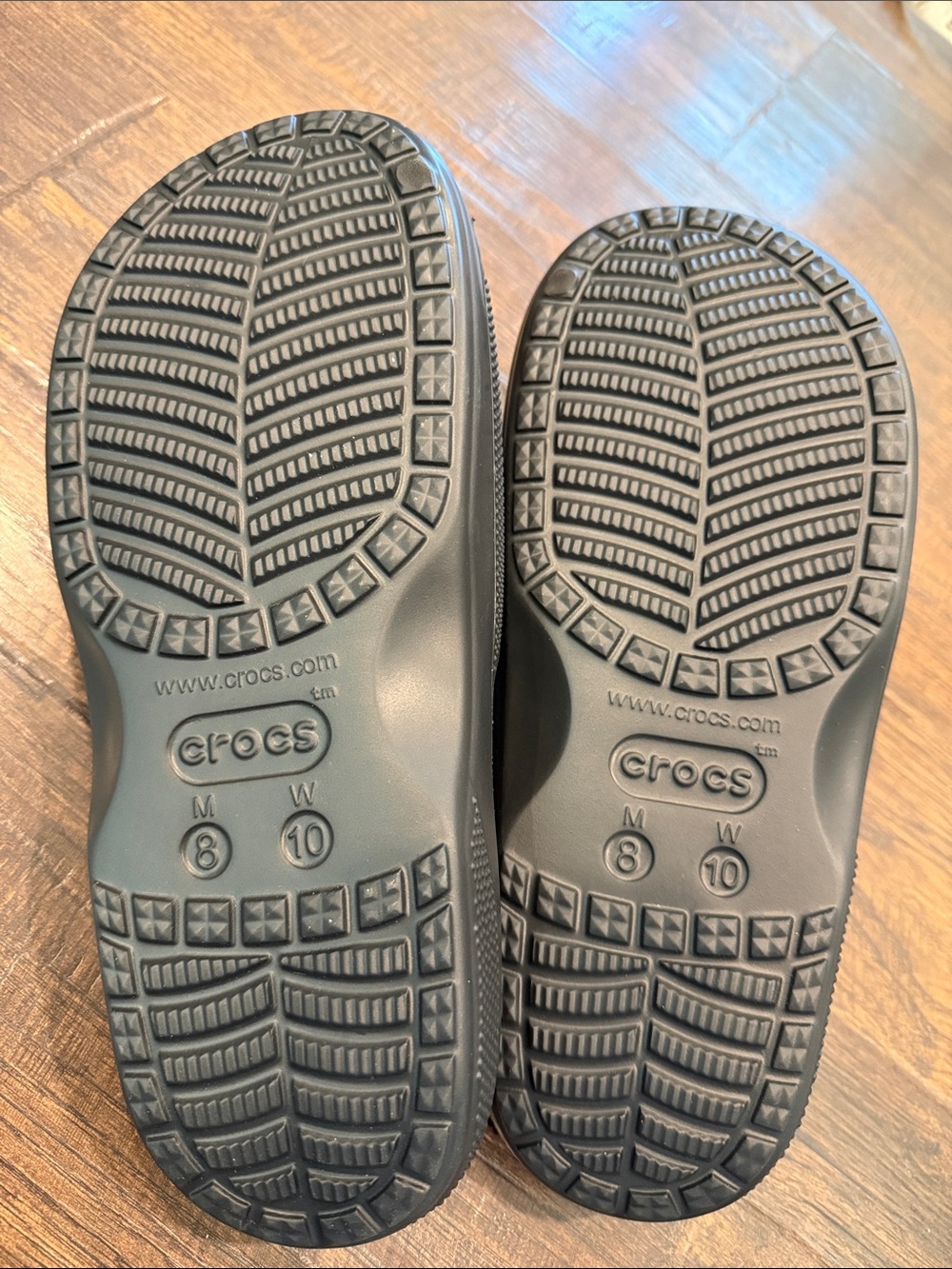 CROCS Black Slide Sandals with Vent Holes - Picture 3 of 3